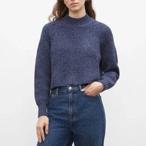 Club Monaco Ribbed A-Line Mock Neck Sweater XS
